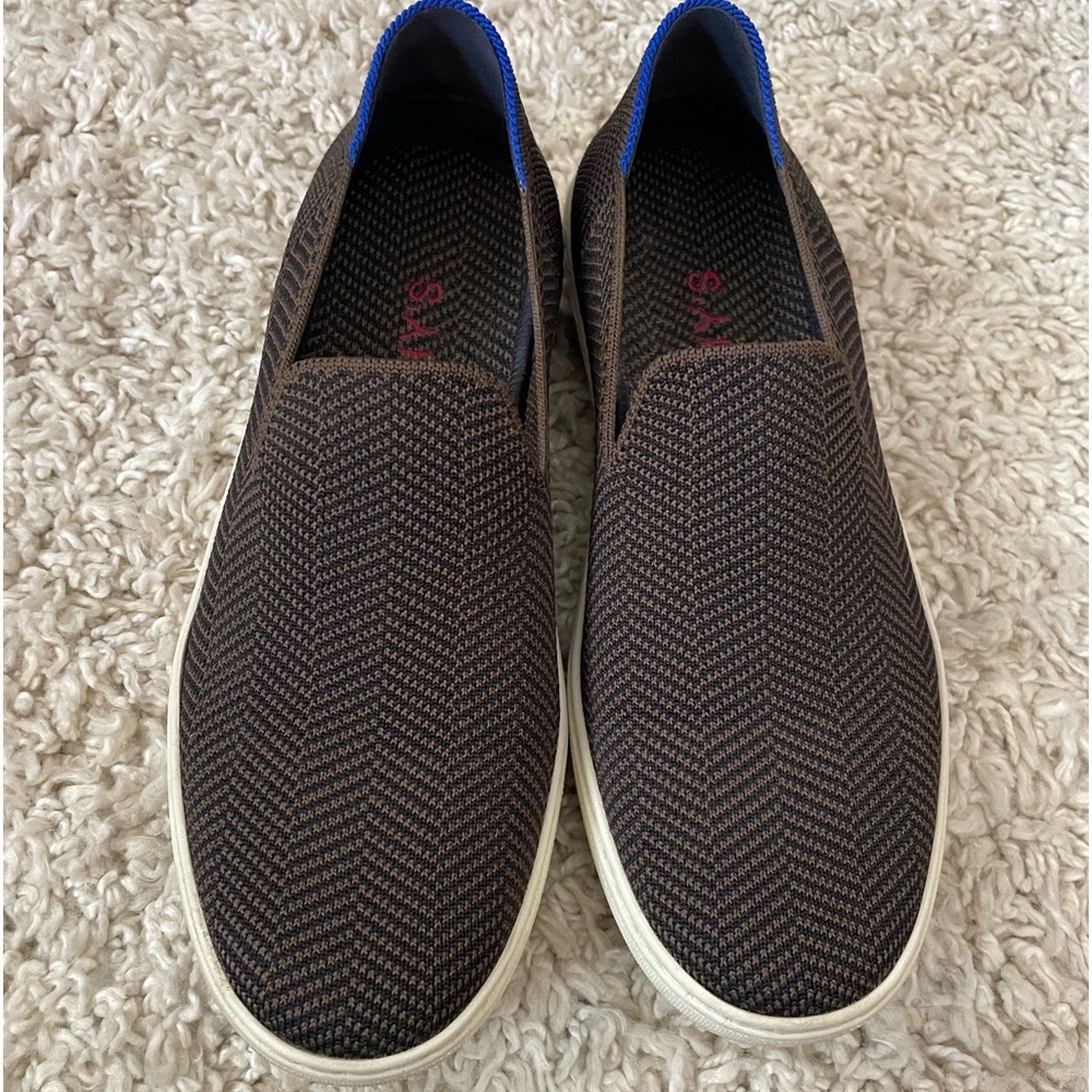 Rothy’s The Original Slip On Sneaker - Dark Brown Herringbone